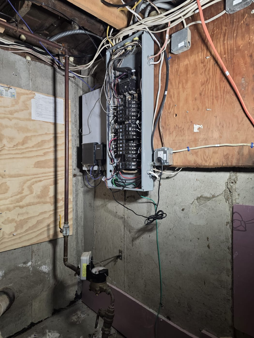 Electrical panel work by Powered Up LLC — install and coordination